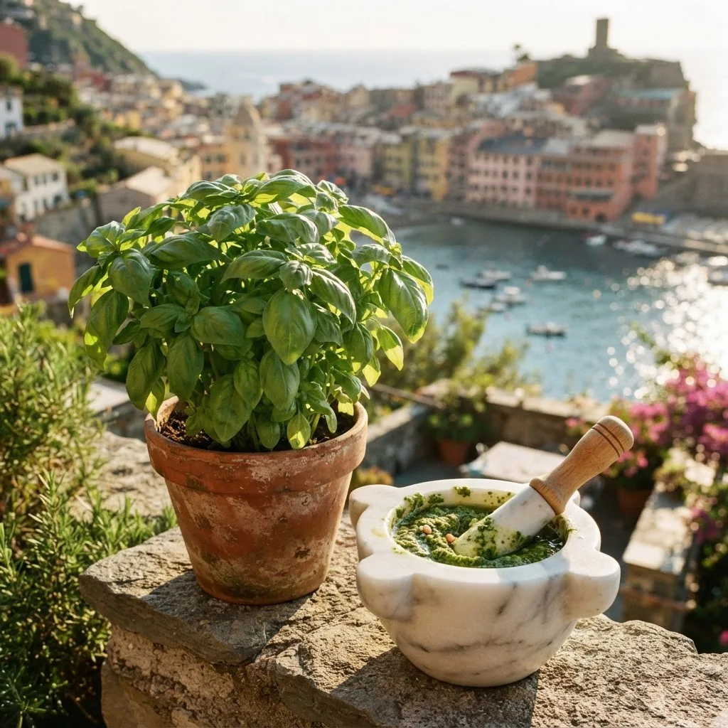 Basilikum – Duft Liguriens (KI-generiertes Bild)